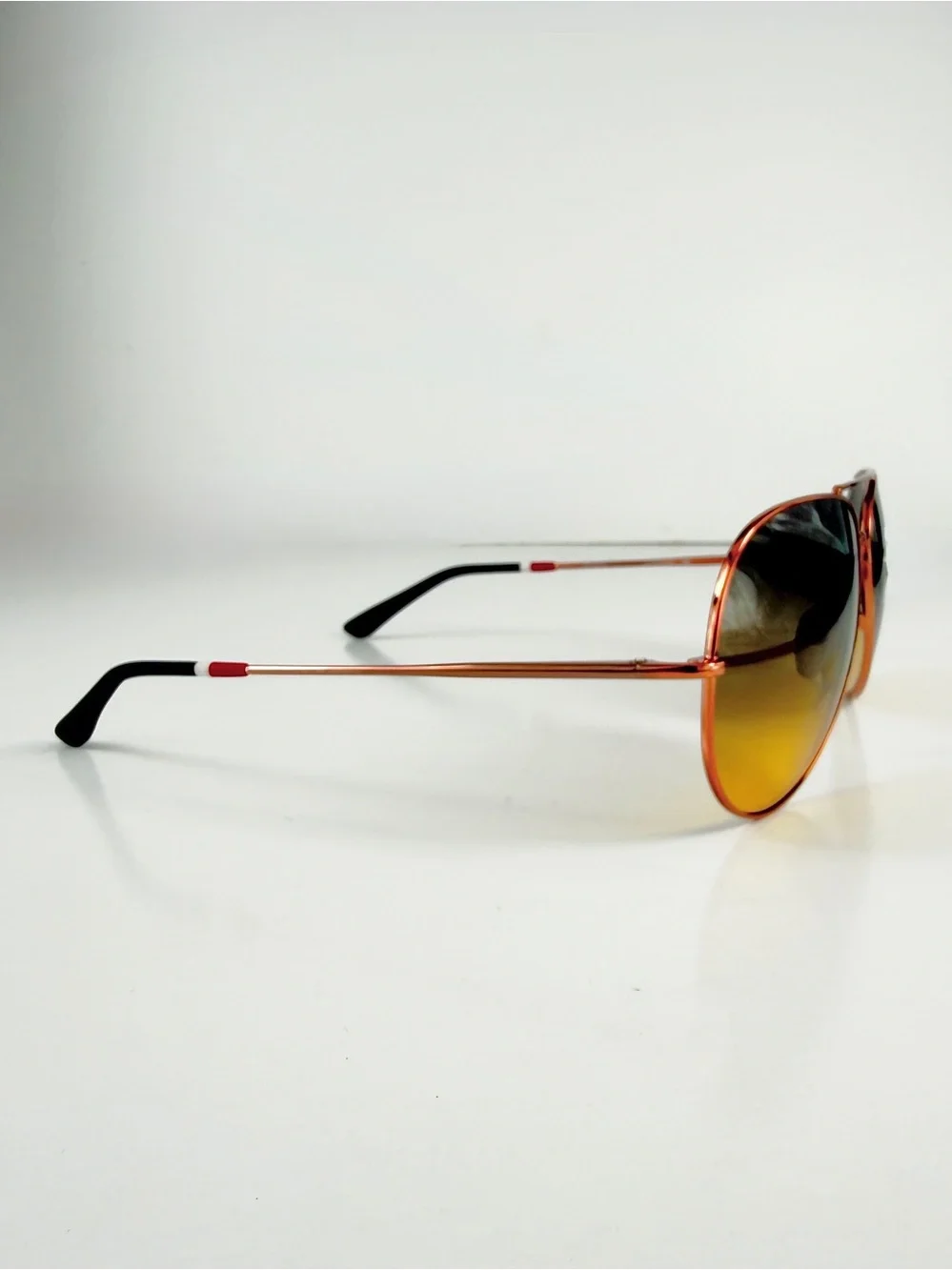 NWT Orlebar Brown x Linda Farrow Aviator Sunglasses OB10 C8 Rose Gold Full Set